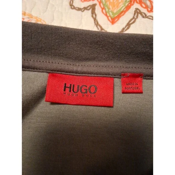 Hugo Boss Dadded Men's Oversized Charcoal Printed Sweatshirt Size S - Picture 6 of 11